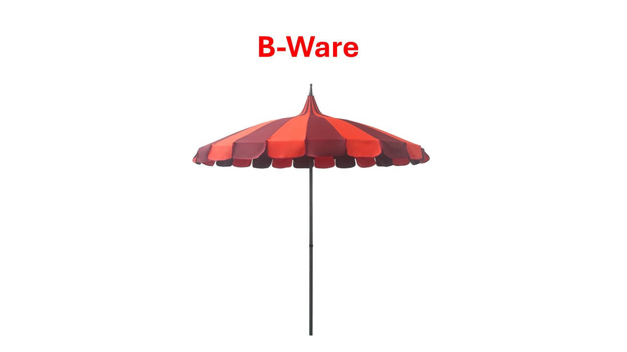 Sonnenschirm 2-farbig mit Spitze B-Ware
