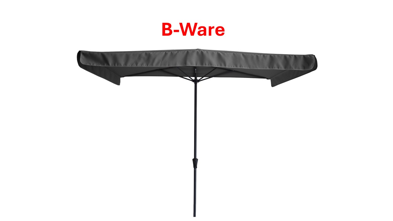 Balkon Sonnenschirm 230x130 cm B-Ware Gestell: anthrazit, Bespannung anthrazit