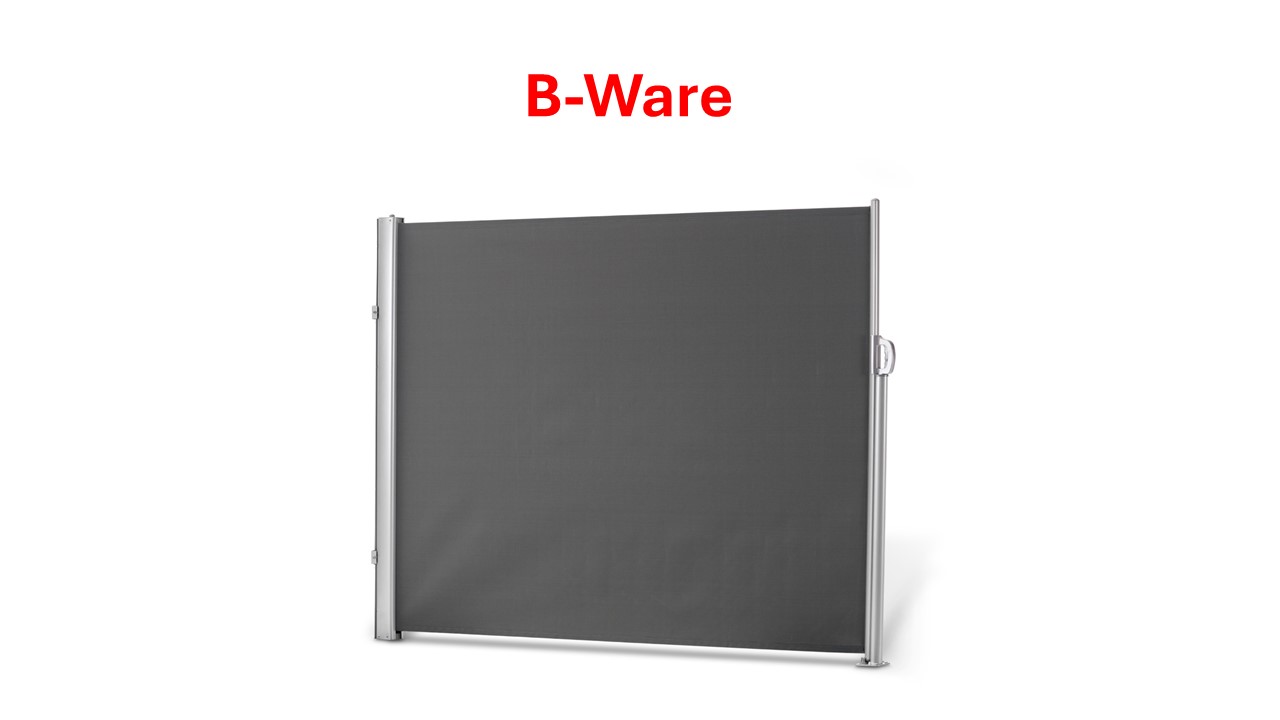 Seitenmarkise 1,8x3 m Anthrazit B-WARE Aluminium-Stahlrohr-Mix