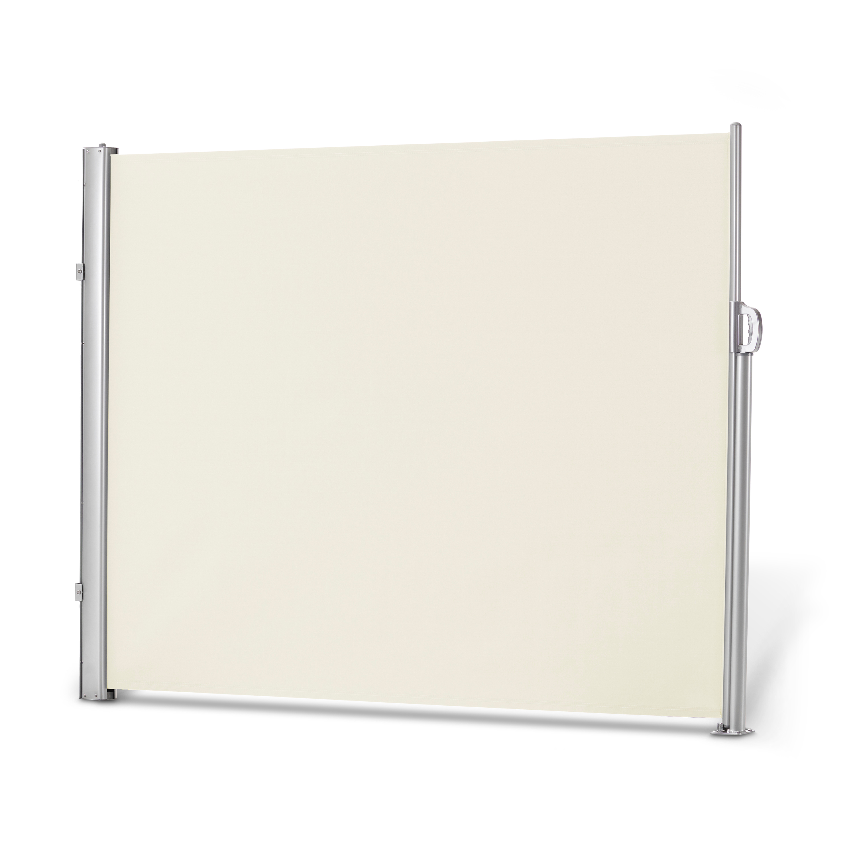 Seitenmarkise 1,6x3 m Natur mit Aluminium-/Stahlrohrgestell