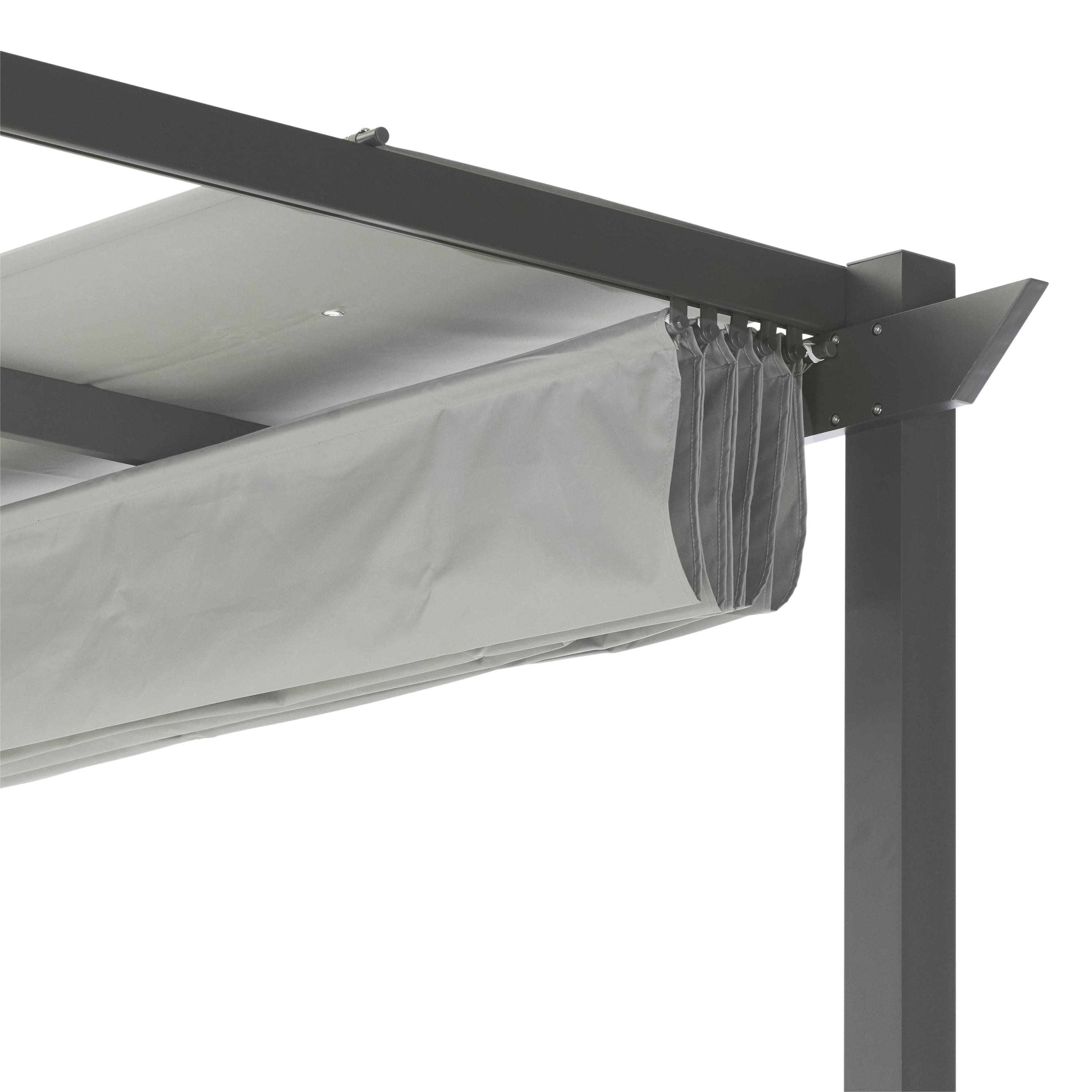 Dachtextil lichtgrau für Pergola 4x3 m
