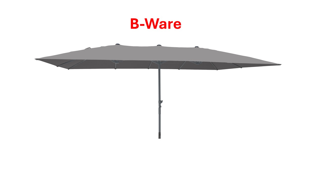 Doppelsonnenschirm rechteckig B-WARE 4,6x2,7 m anthrazit