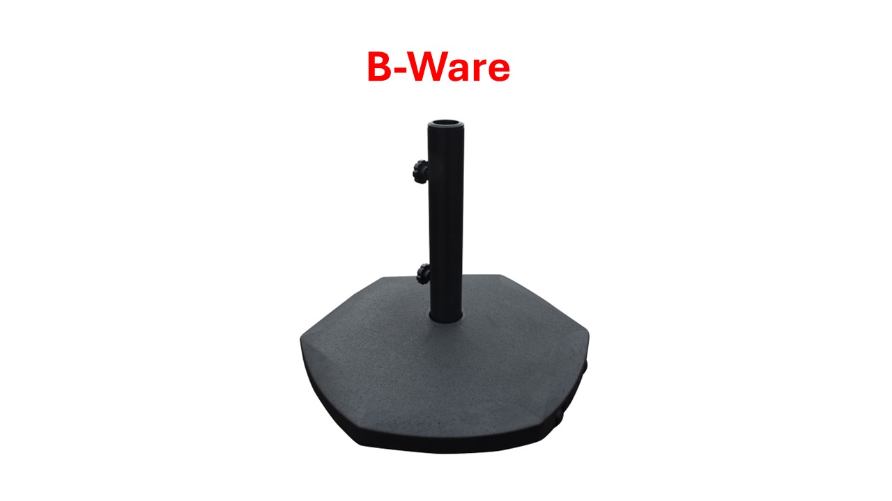 Sonnenschirmständer, Beton, B-Ware  6eck (38mm) schwarz